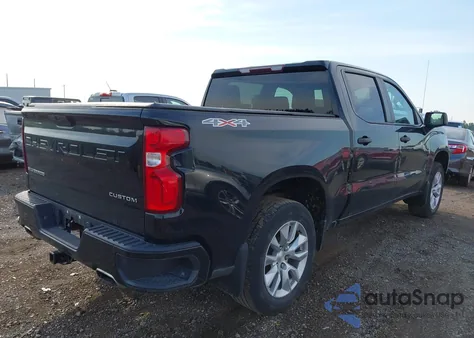 2019 Chevrolet Silverado 1500 Custom из США, поврежденный, VIN 3GCUYBEFXKG114881